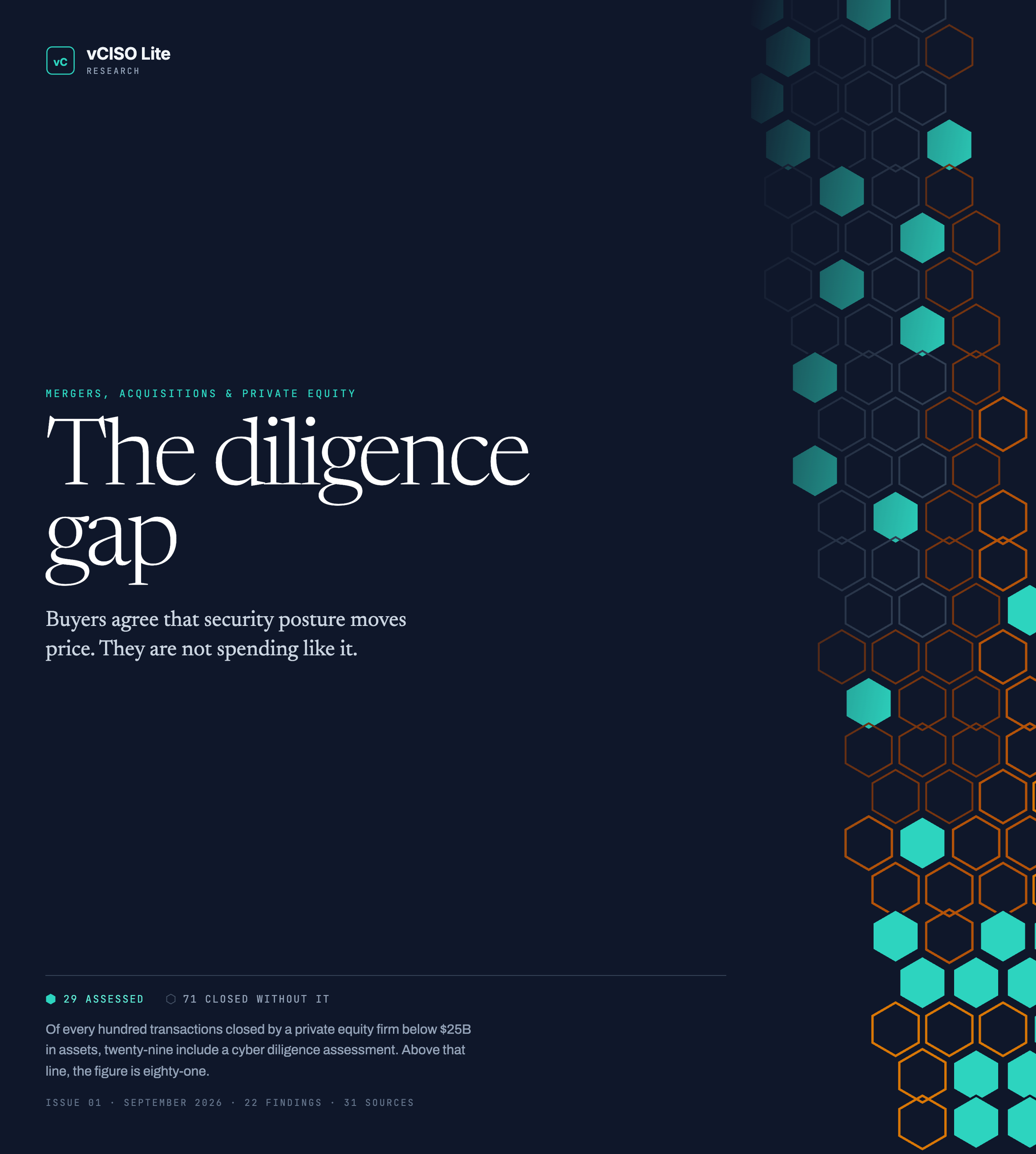 The Diligence Gap Report, Issue 01 cover
